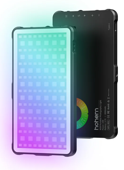Lampa LED RGB Hohem HPL-R01 do fotografii i wideo - najważniejsze cechy